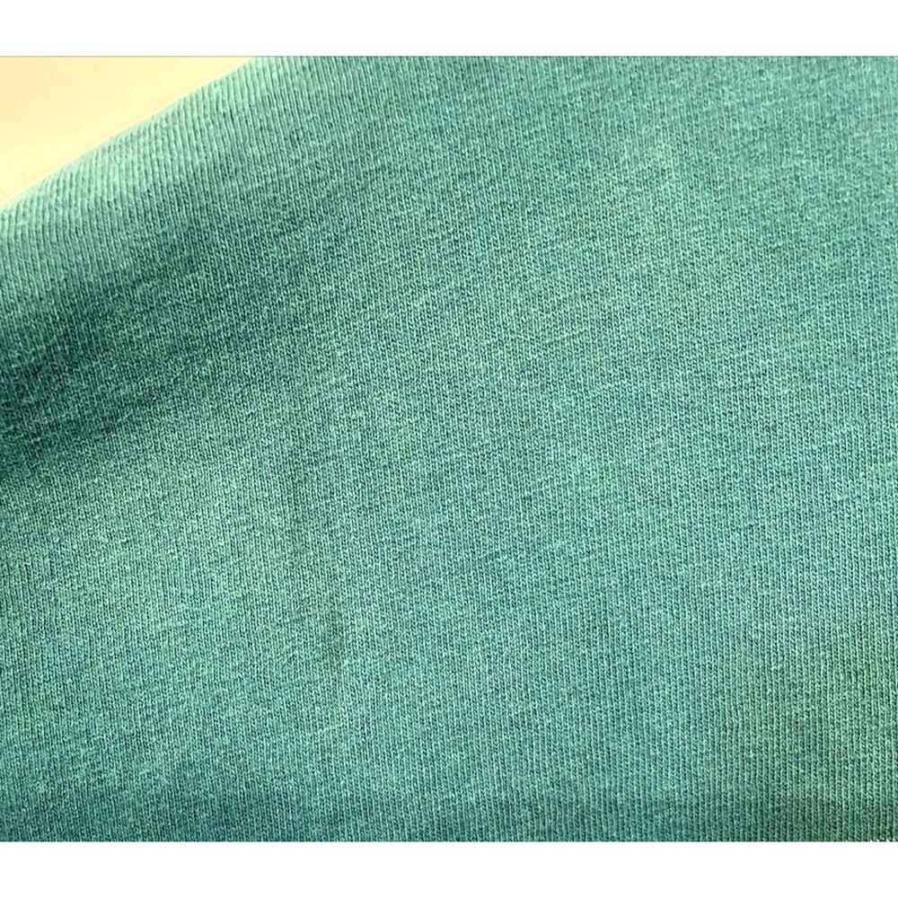 Vtg 90s Wolf Double Sided Graphic Single Stitch Green XL 100% Cotton T Shirt USA - Picture 3 of 16